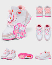 Load image into Gallery viewer, Jordan 3 "Pink Bloom" Kids Exclusive